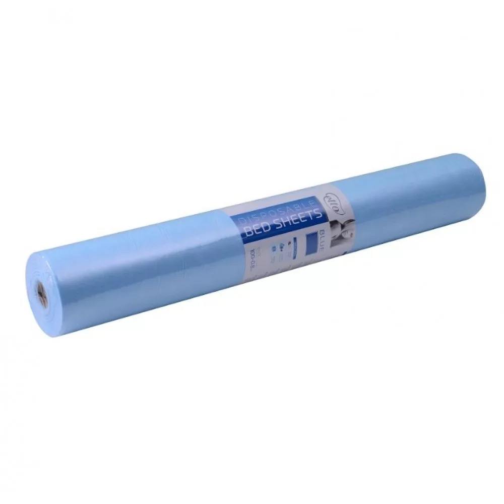 Простирадла одноразові, Etto, СМС, 0,8 м х 100м, рулон, Блакитний