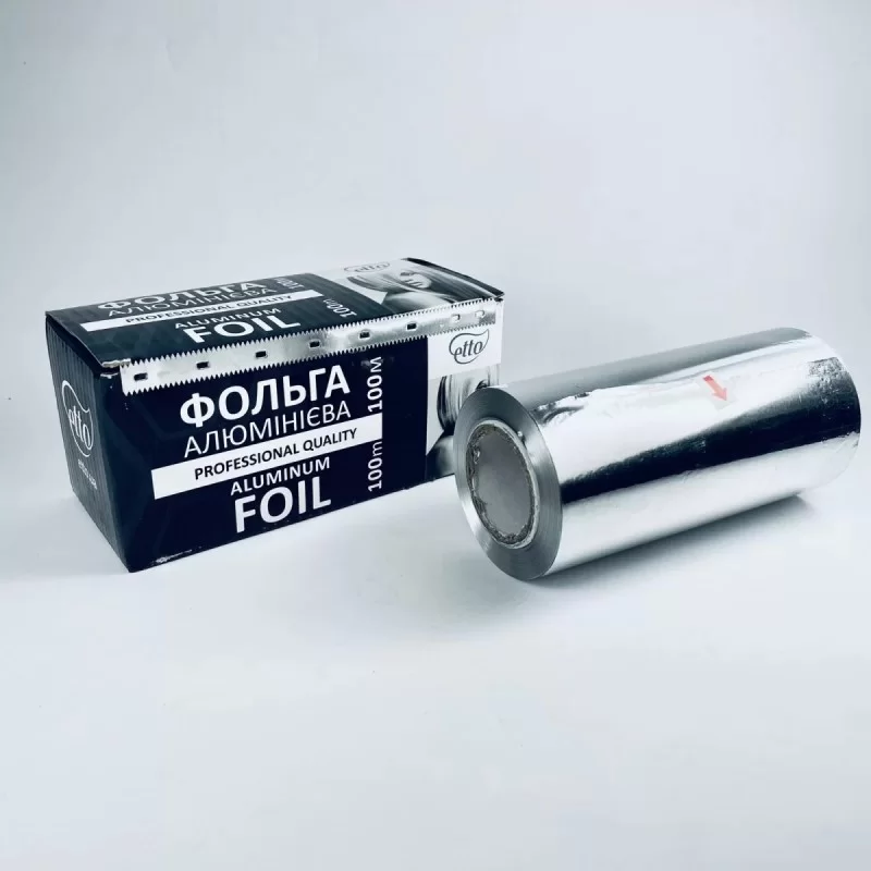 Foil in a box with a cutting line, 14 microns, roll, 100m, Etto