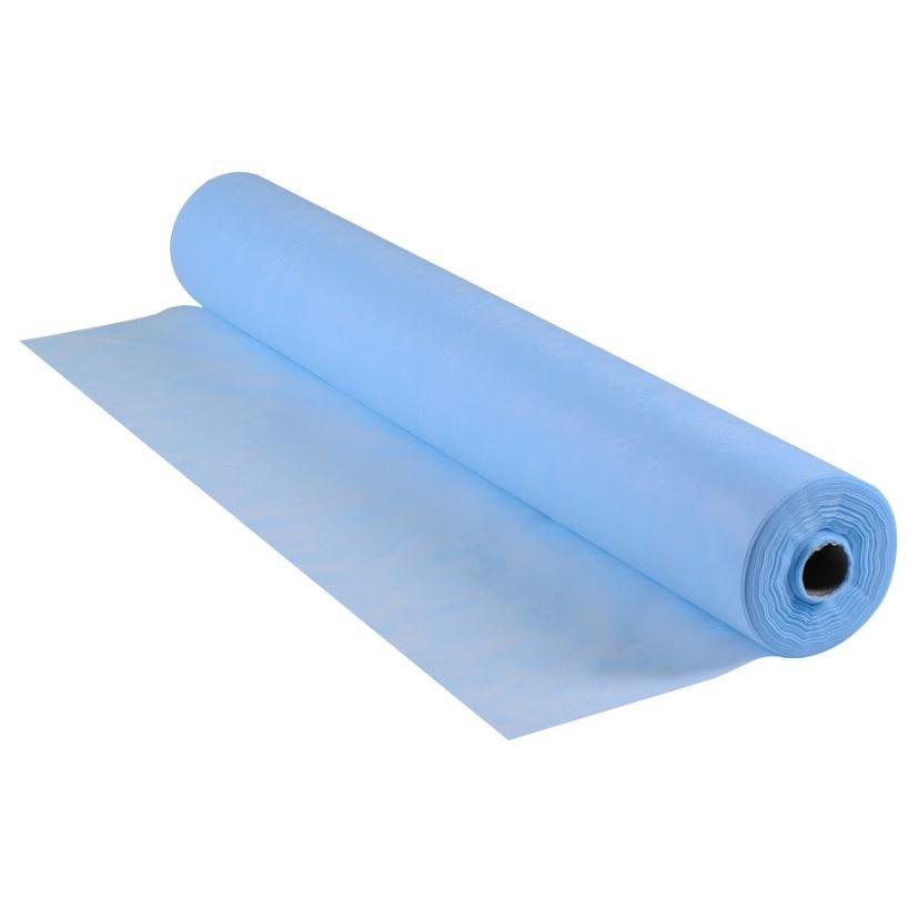 Простирадла одноразові, Etto, СМС, ПЕРФ 0,8 м х 2м (50шт.), рулон, Блакитний