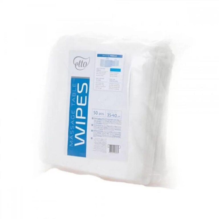 Disposable wipes for the massage table, Etto, 35 cm x 40 cm (50 pcs. folded), diamond 50 g/m2