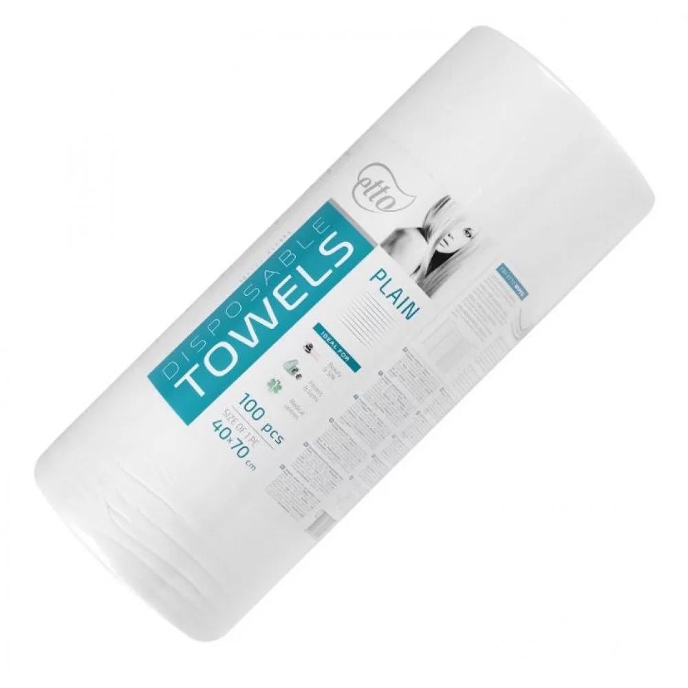 Disposable towels, Etto, 40 cm x 70 cm (100 pcs. roll), plain 50 g/m2