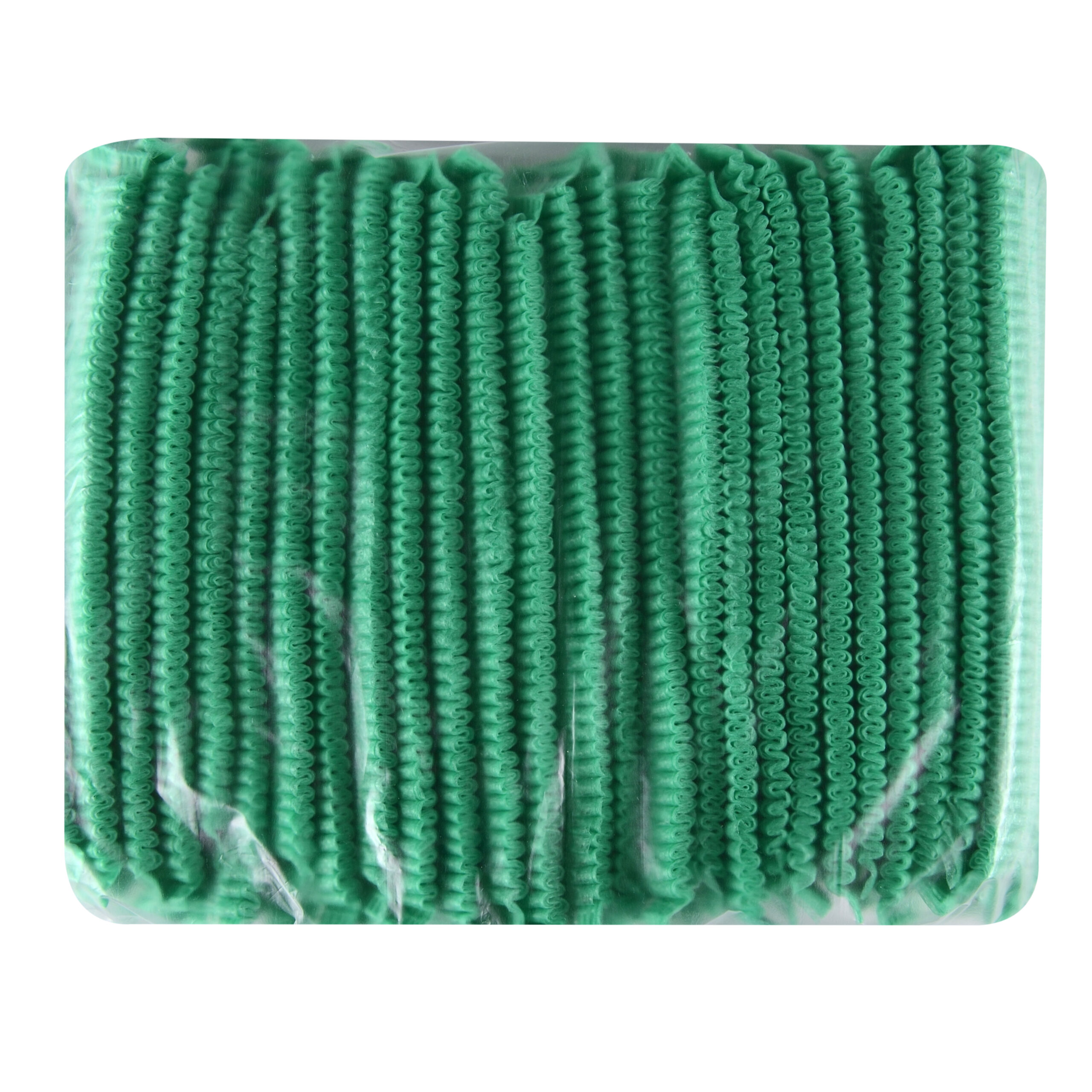 Шапочки одноразові «кульбабка», спанбонд, зелений 100шт.