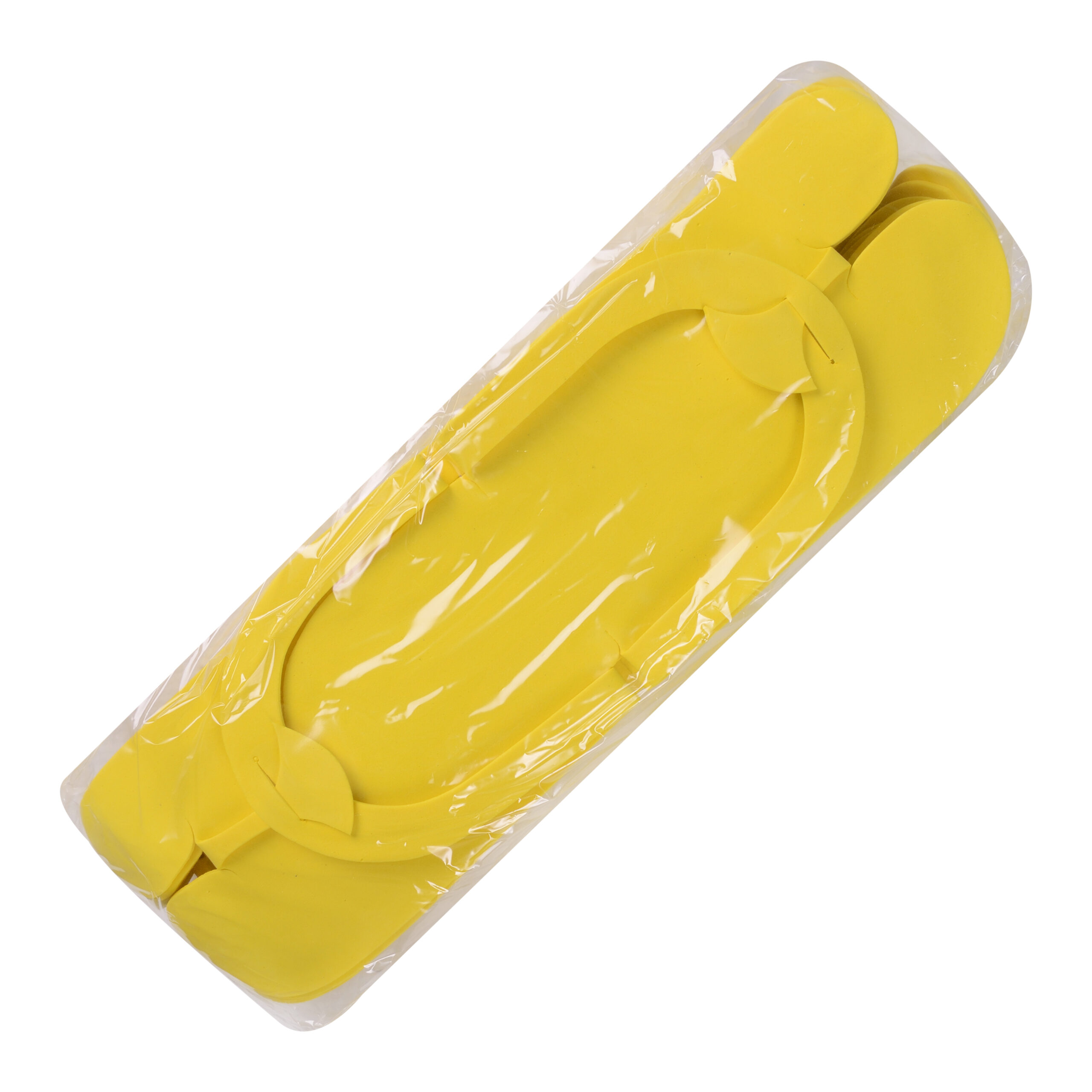 Disposable flip-flops, EVA, yellow, size 36-39 (12 pairs)