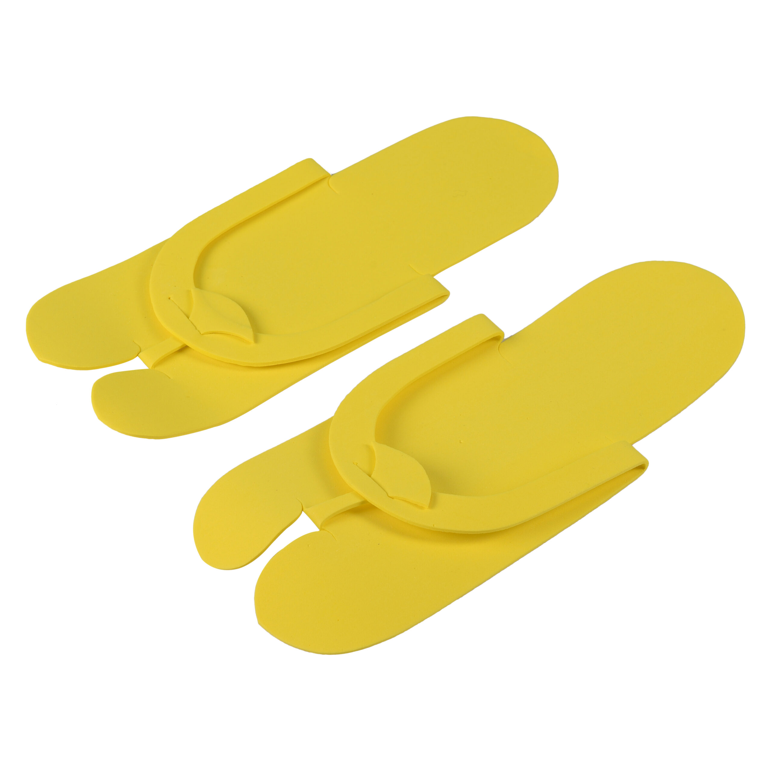 Disposable flip-flops, EVA, yellow, size 36-39 (12 pairs)