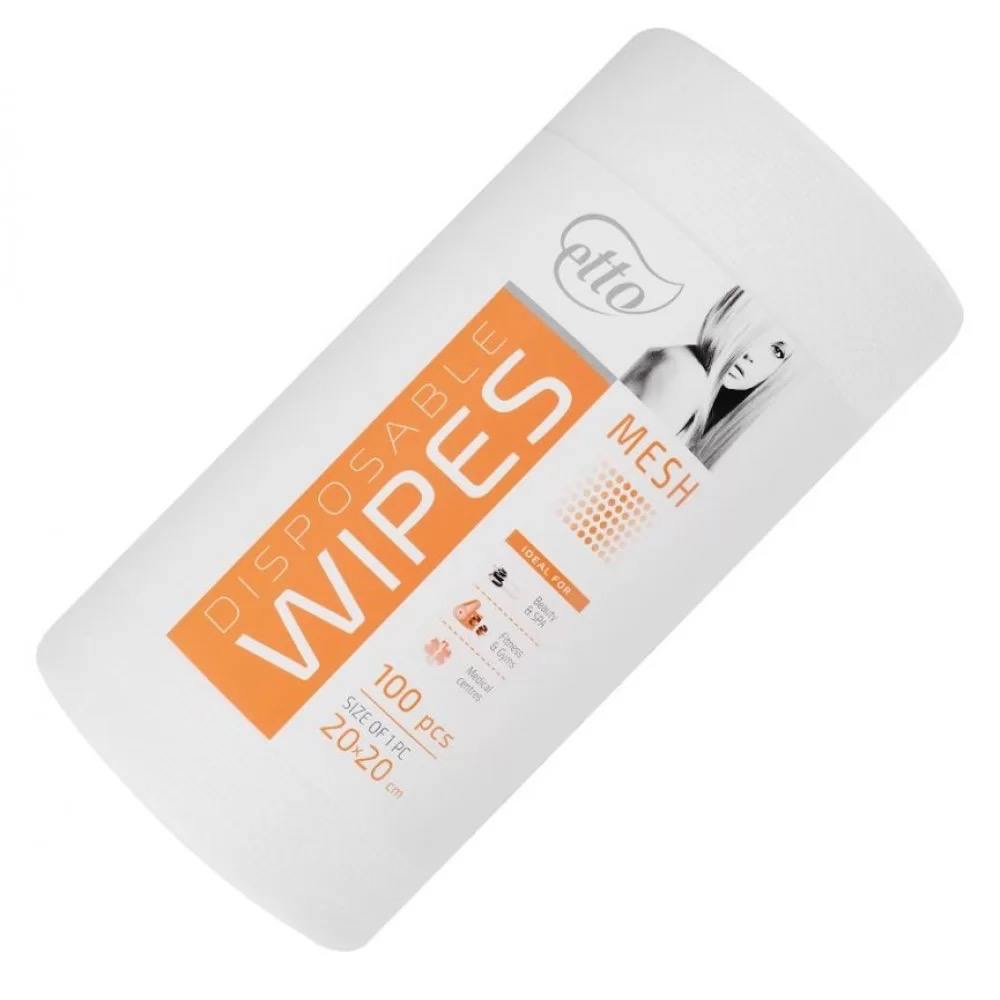 Disposable wipes, Etto, 20 cm x 20 cm (100 pcs. roll), mesh 50 g/m2