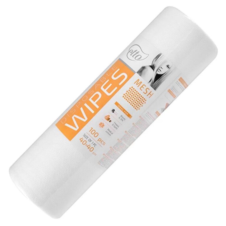 Disposable wipes, Etto, 40 cm x 40 cm (100 pcs. roll), mesh 50 g/m2