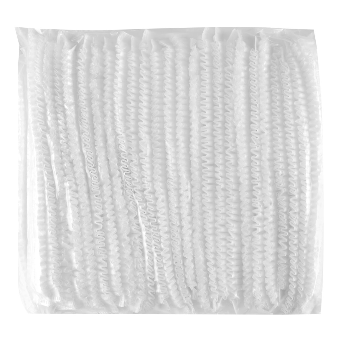 Шапочки одноразові «кульбабка», поліетилен, прозорий 100шт.