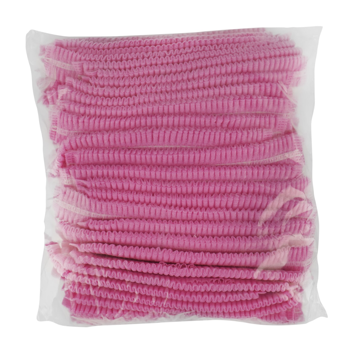 Шапочки одноразові «кульбабка», спанбонд, рожевий 100шт.