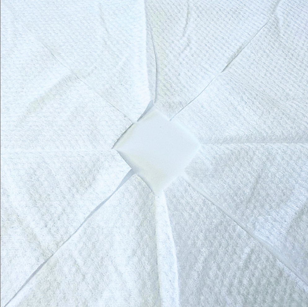 Серветки для масажного столу одноразові, Etto, 35см х 40см (50шт. складені), перлина 50г/м2