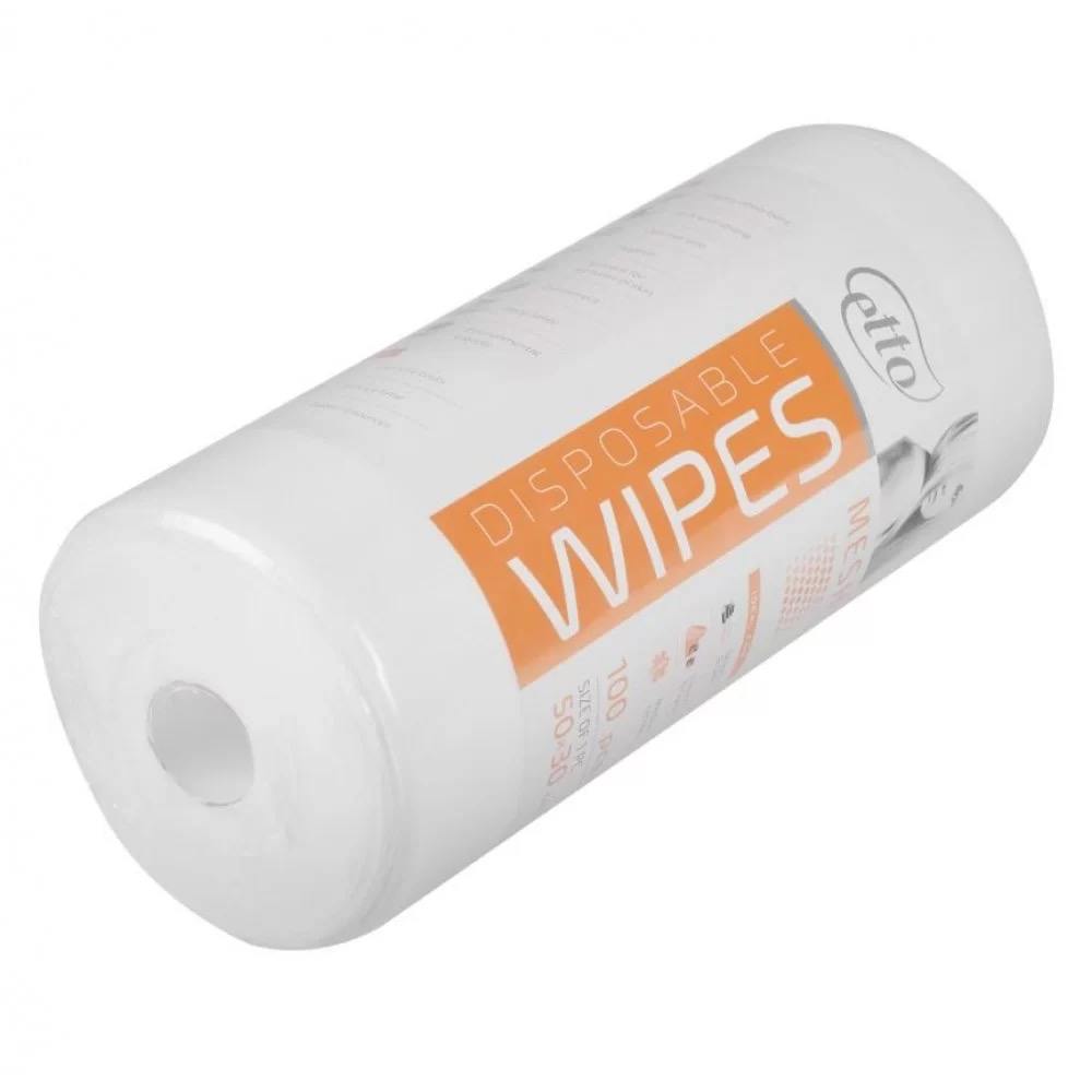 Серветки одноразові, Etto, 30см х 50см (100шт. в рулоні), сітка 50г/м2