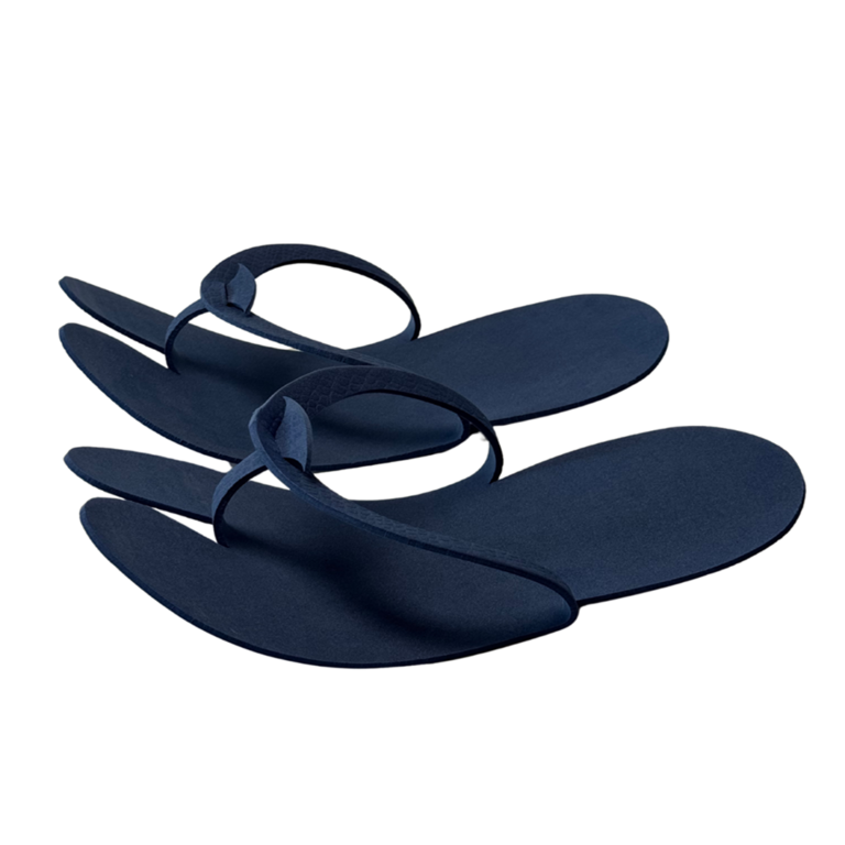 Тапочки одноразовые, вьетнамки, EVA, синие, размер 36-39 (12 пар)