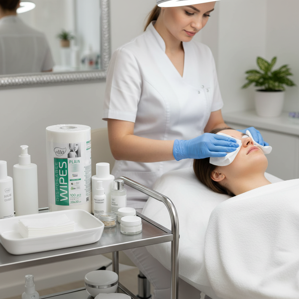Невидимий захист у косметології: як одноразова серветка стала запорукою гігієни